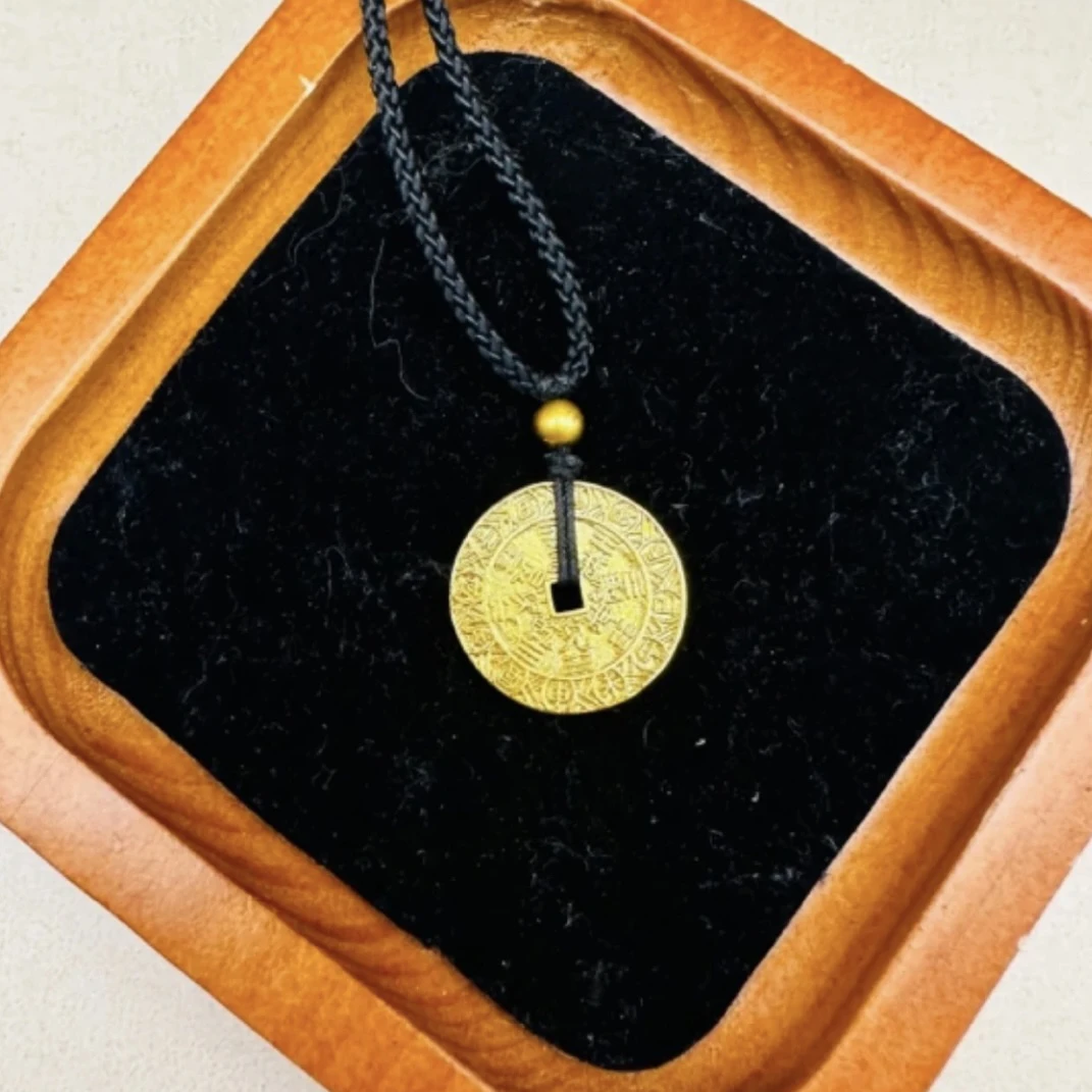 合金吊坠 合金吊坠 合金吊坠 山鬼花钱吊坠 气质轻奢时尚