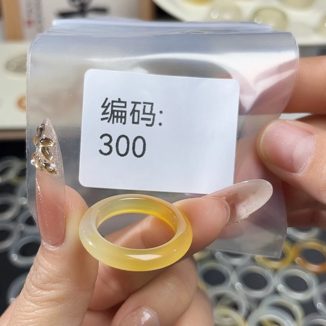 玛瑙/玉髓未镶嵌戒指300港18
