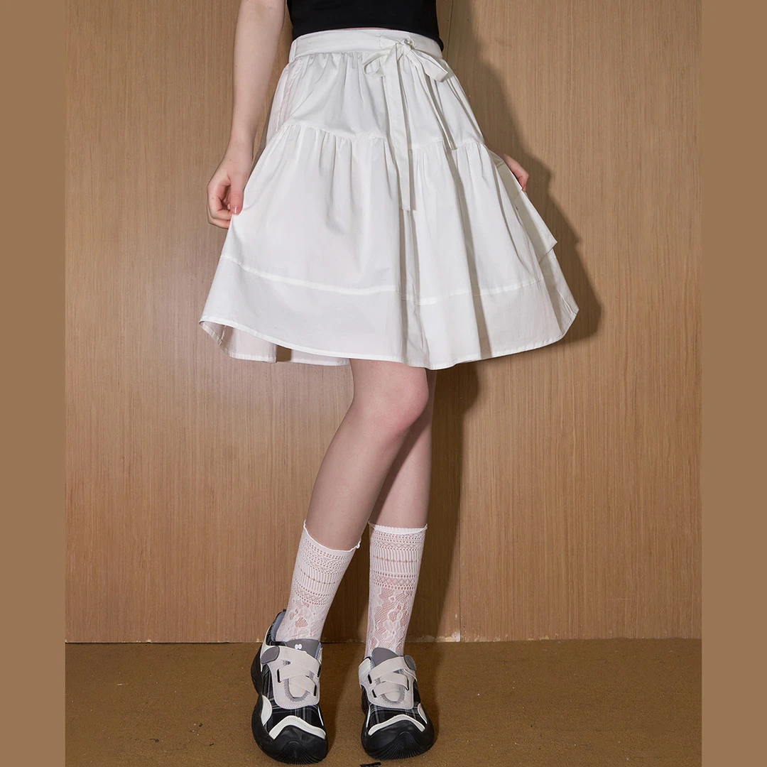 【女装优选FY】coolhut设计感A字复古工装百褶蓬蓬裙半身裙CSBQ6760