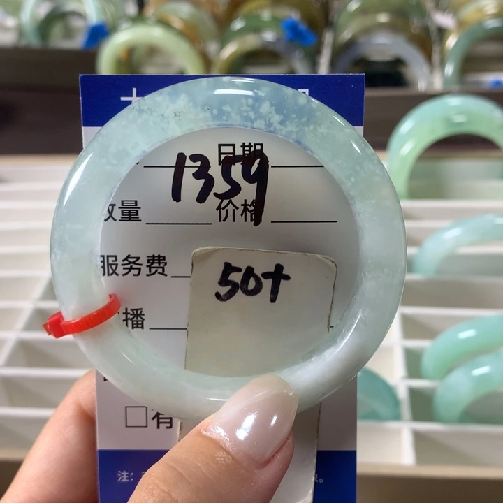 未镶嵌蛇纹石玉手镯1359