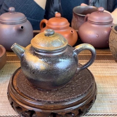 茶壶紫砂底槽青柴烧200c c
