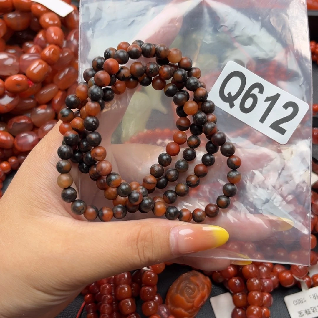 南红玛瑙未镶嵌手镯5*