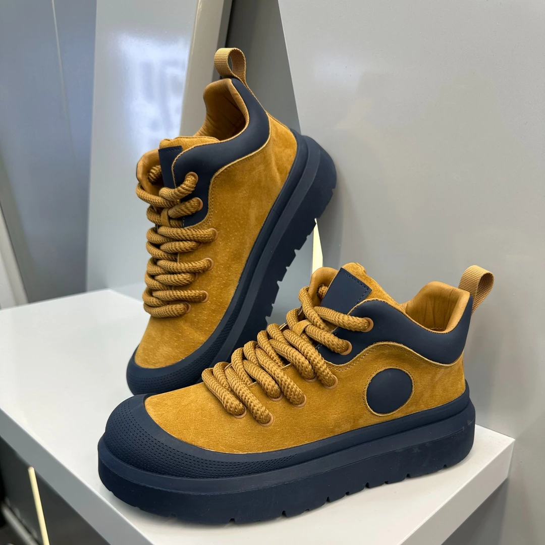 【森野潮鞋】单棉同款高帮系带男士板鞋潮流复古2024冬季新款男鞋