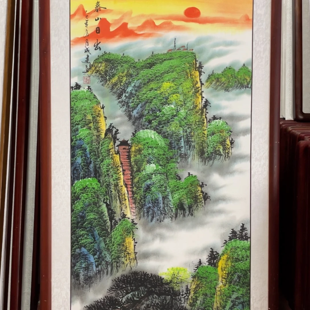 国画带框尺寸63*123厘米