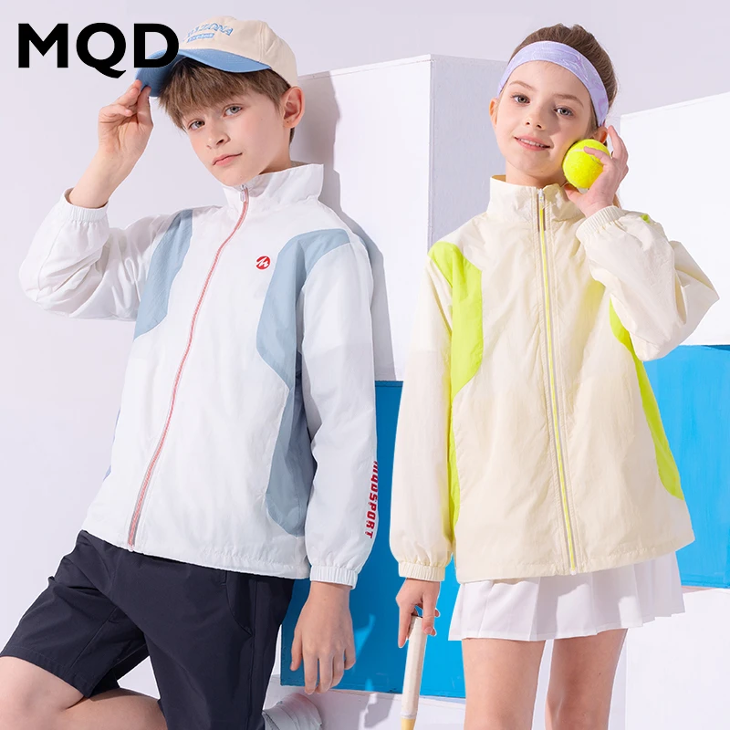 MQD男童女童薄外套女童皮肤衣运动防晒外套户外春夏季TT25110804