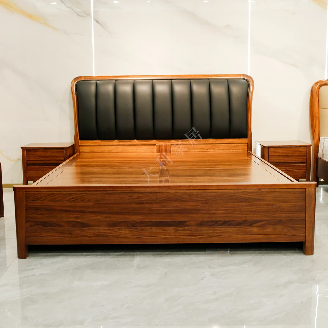 （大利家具）YHTC-6A39大床乌金木轻奢现代新中式高端主卧大床