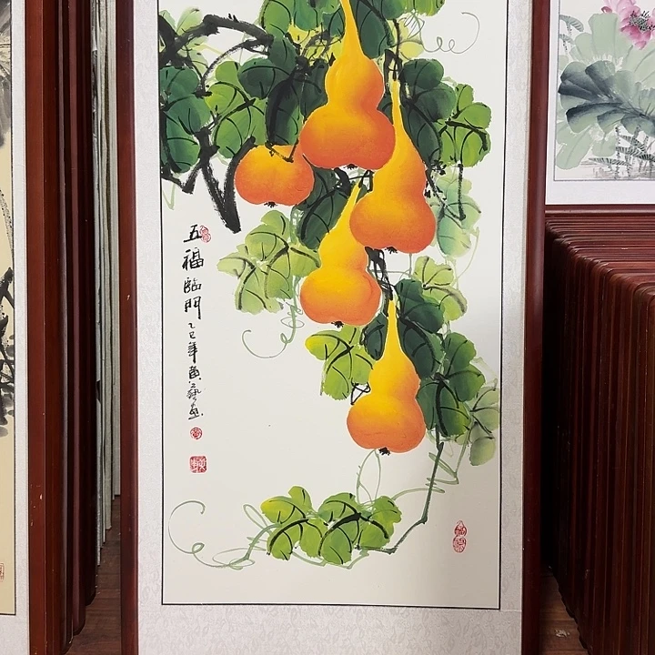 国画带框尺寸63*123厘米