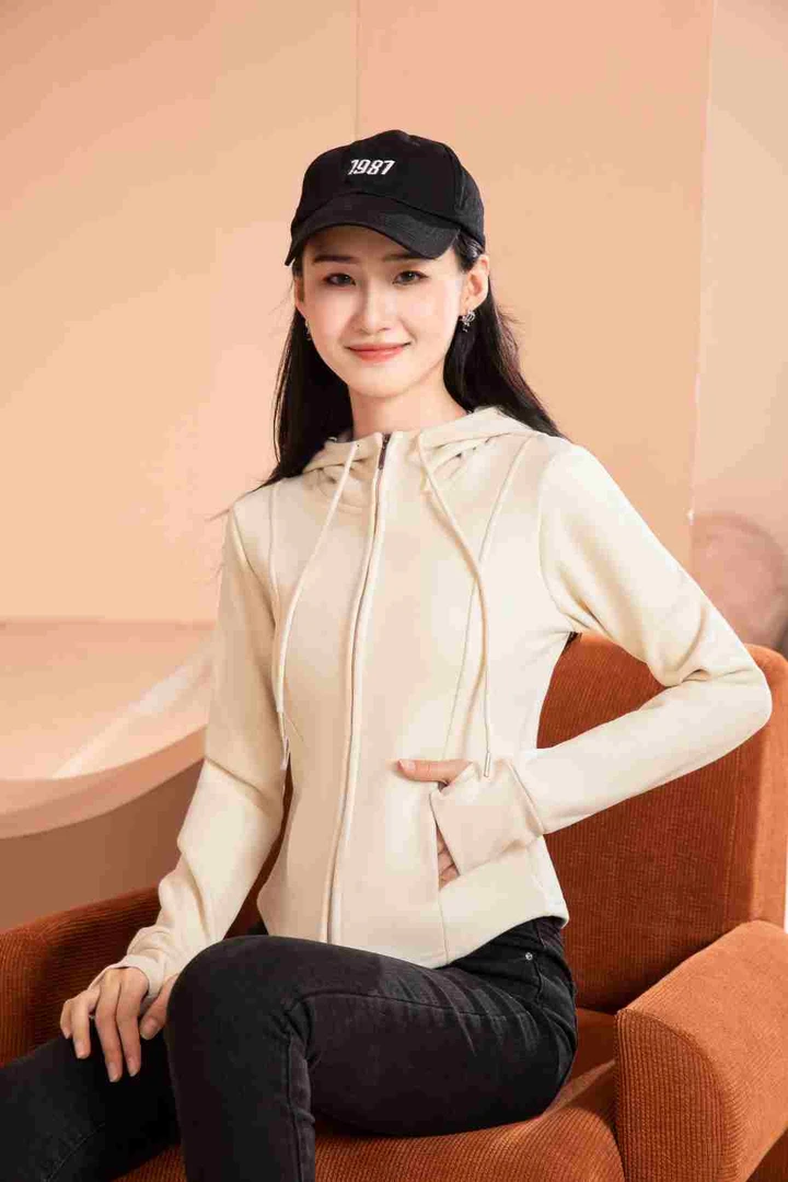 【静静专属】秋冬新款小蛮腰立领连帽休闲时尚短款修身外套