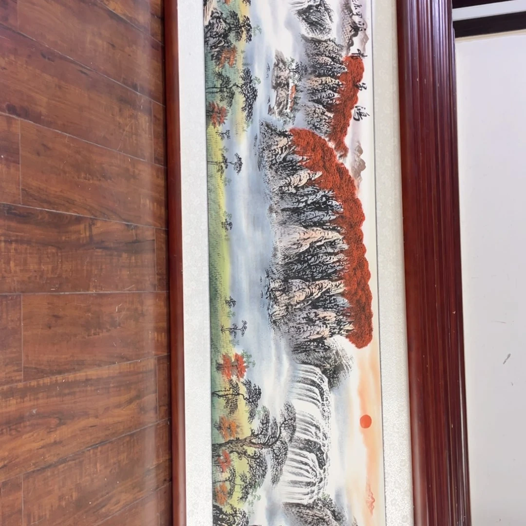 国画带框尺寸48*163厘米