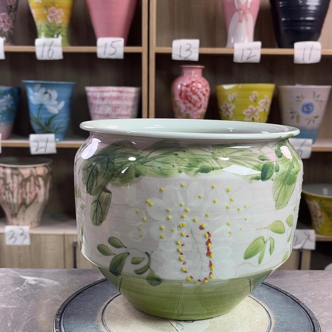 景德镇陶瓷花盆花盆