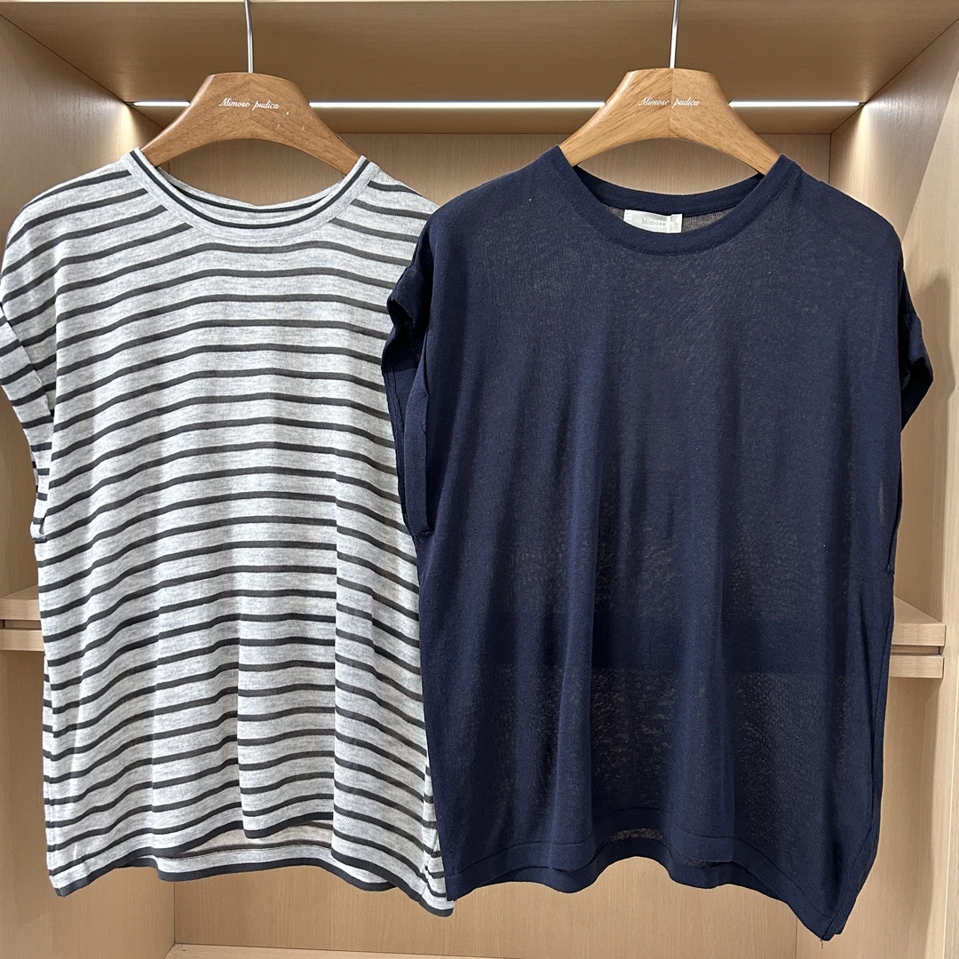 夏季新款韩系圆领针织短袖休闲百搭体恤上衣9716（衣长60 140斤）