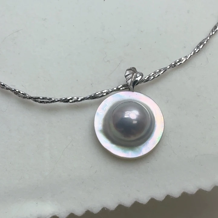 拼合珍珠（马贝珠）颈饰未镶嵌