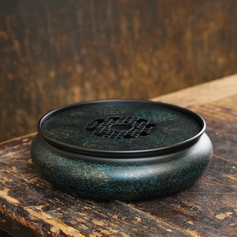 老铁漆器盛水壶承蓄水干泡盘储水茶盘功夫茶具养壶茶托盘