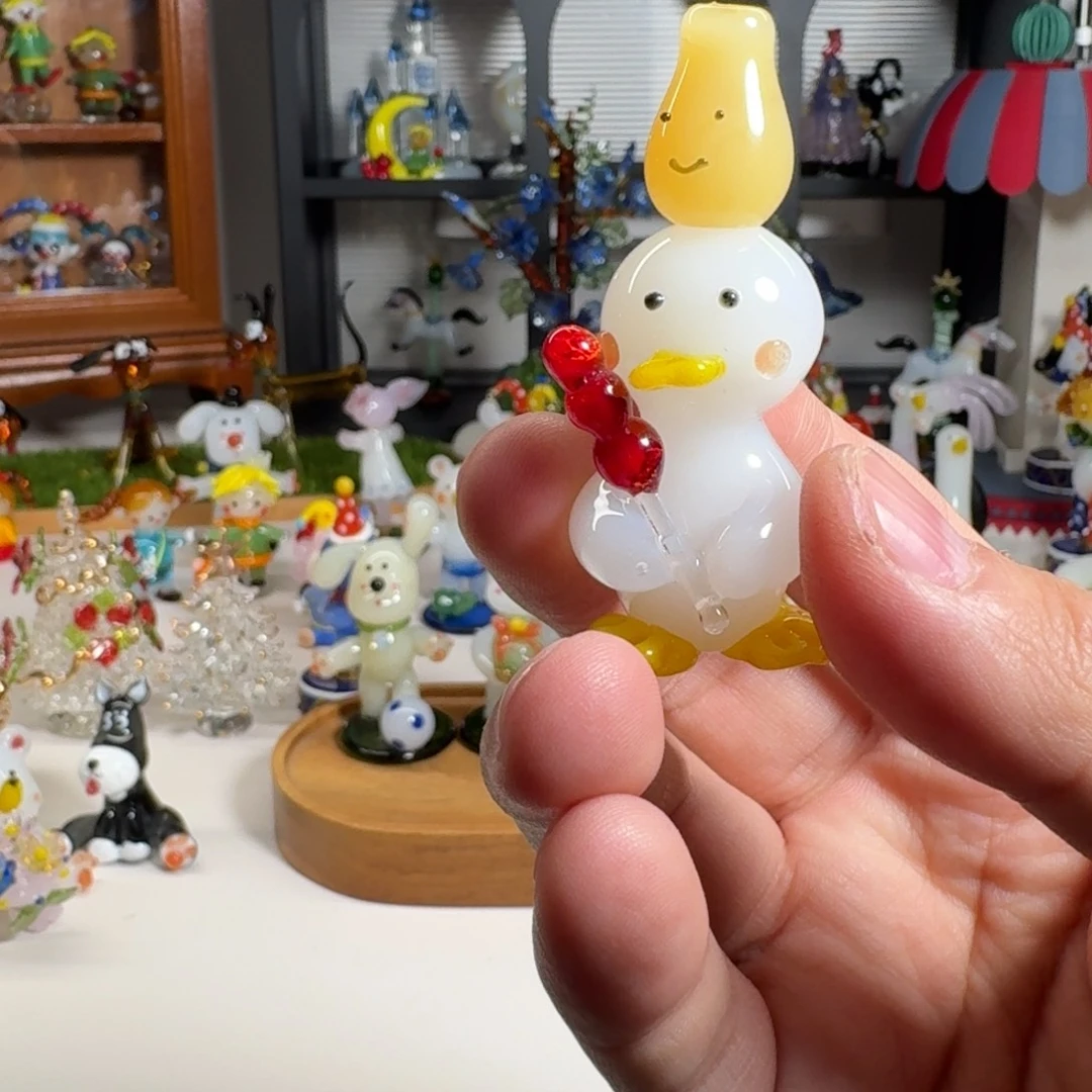 琉璃手工艺品下鸭子