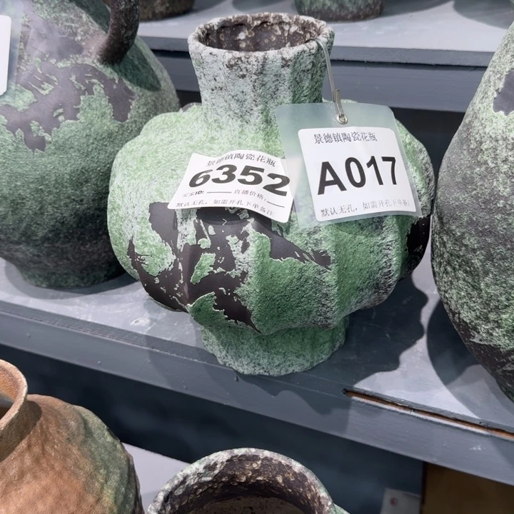 静****瓷片景德镇高温花器编码6352高28口8默认无孔