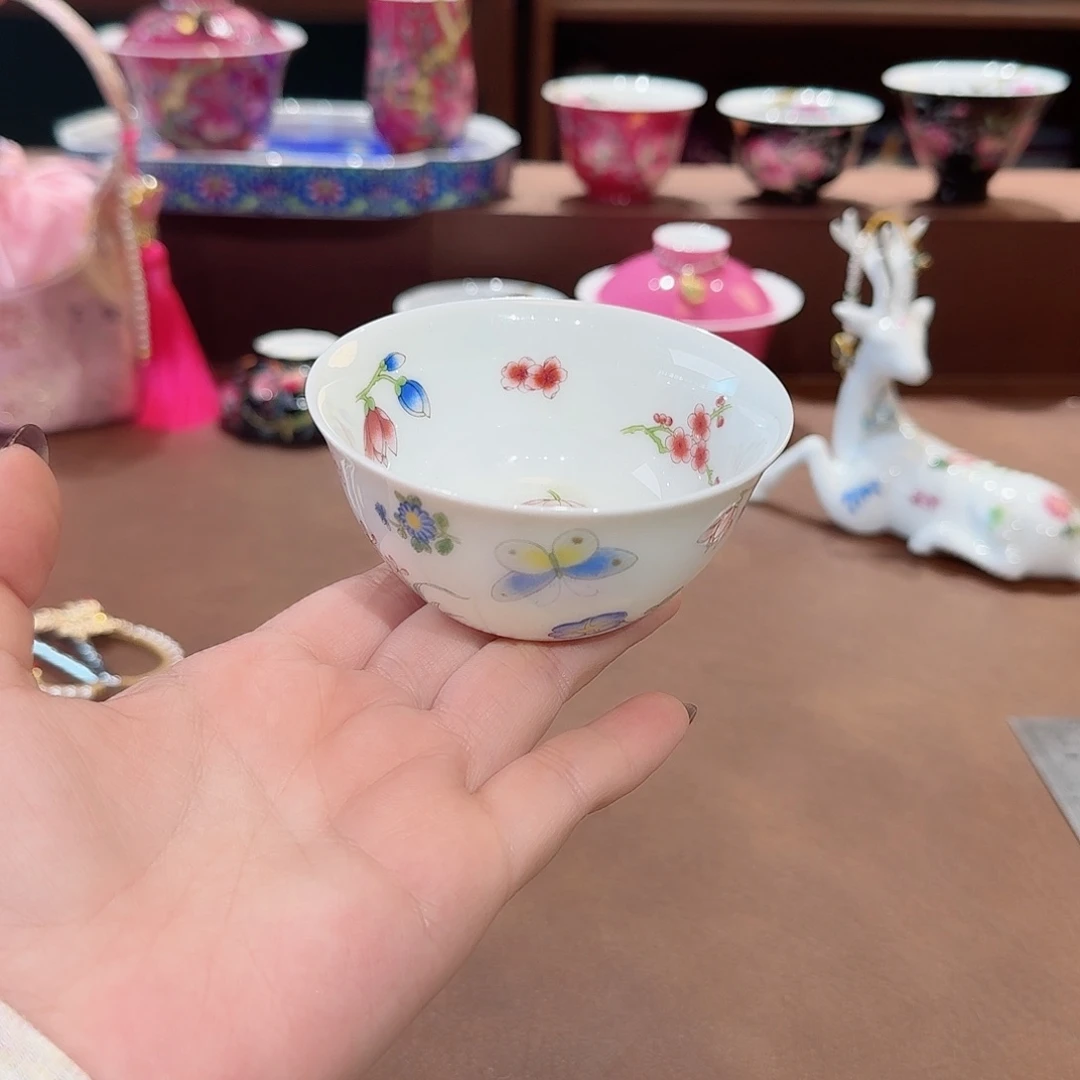 珐琅彩主人杯茶具
