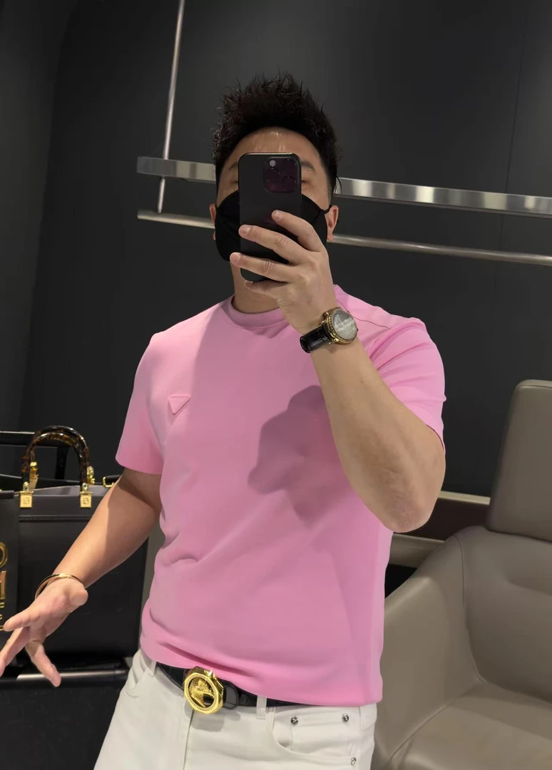 【马哥严选】白色春秋短袖t恤男打底衫2025夏季新款男士半袖潮流