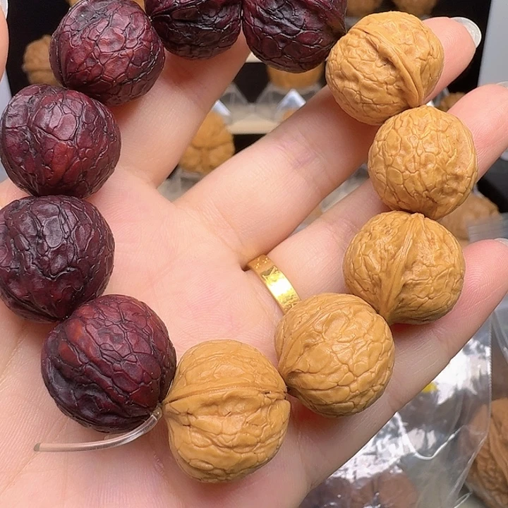 文玩核桃吊坠7号车阴阳手串