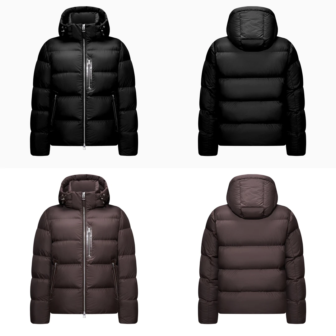 【T*F厚款】冬 高蓬 防水可脱卸帽子90白鸭绒加厚保暖羽绒服外套男