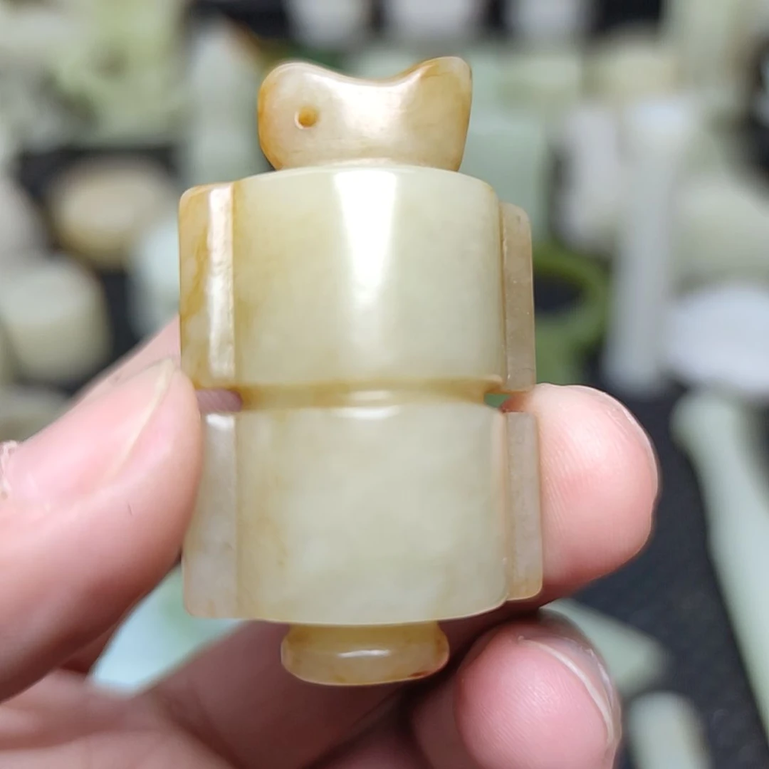 和田玉挂件未镶嵌苏*