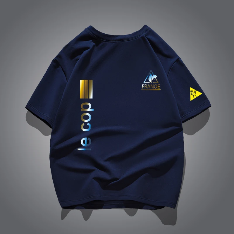 法莱尔公鸡短袖T恤纯棉休闲圆领2025年新款夏季潮流百搭半袖宽松