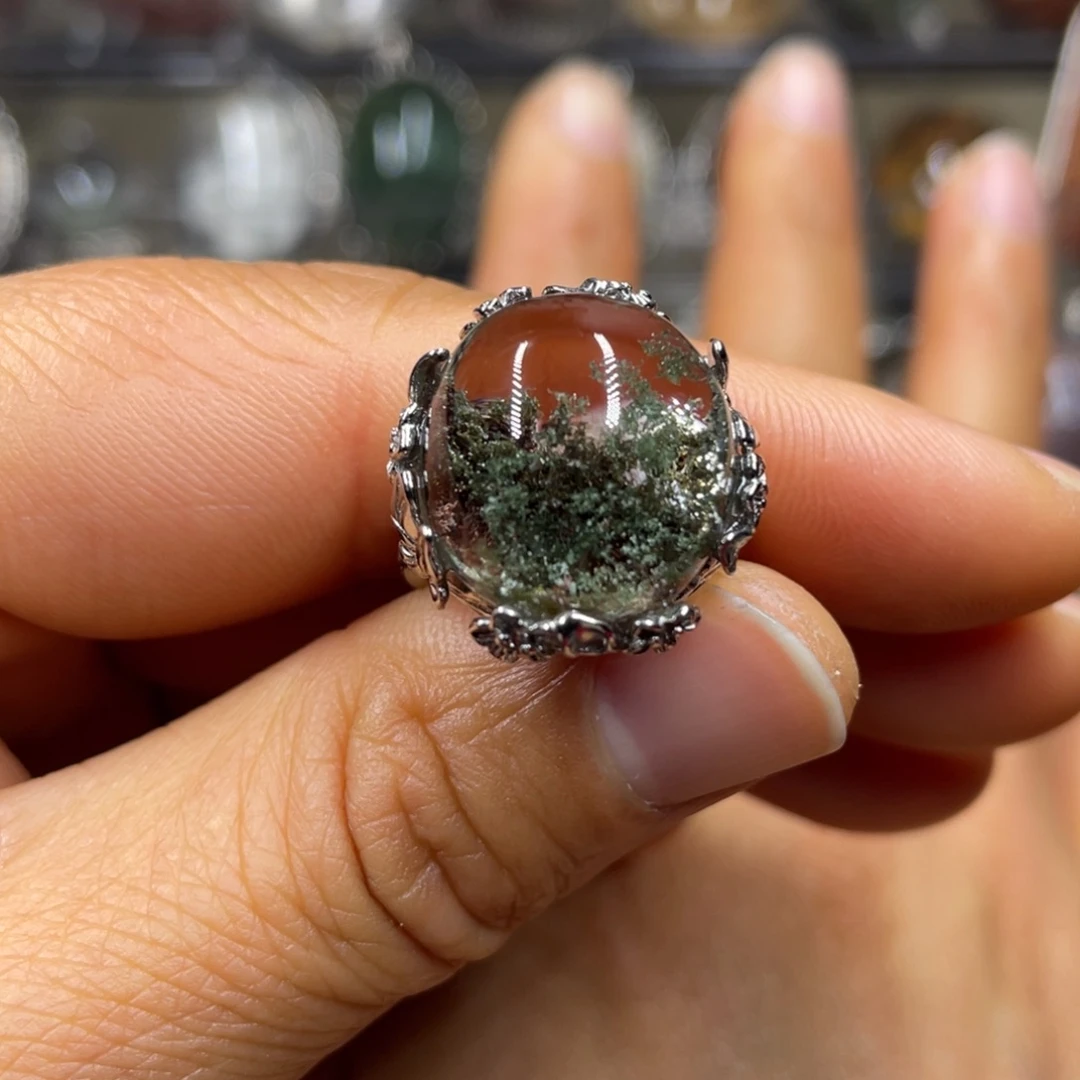 【闪购商品】水晶珠宝半成品银S925镶嵌戒指