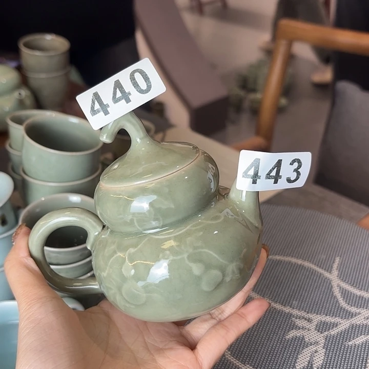 龙泉云间青瓷小米茶器