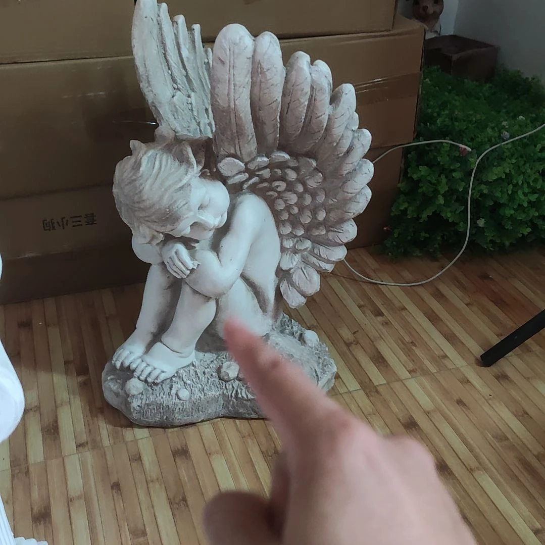 合成树脂氧化镁睡觉天使摆件