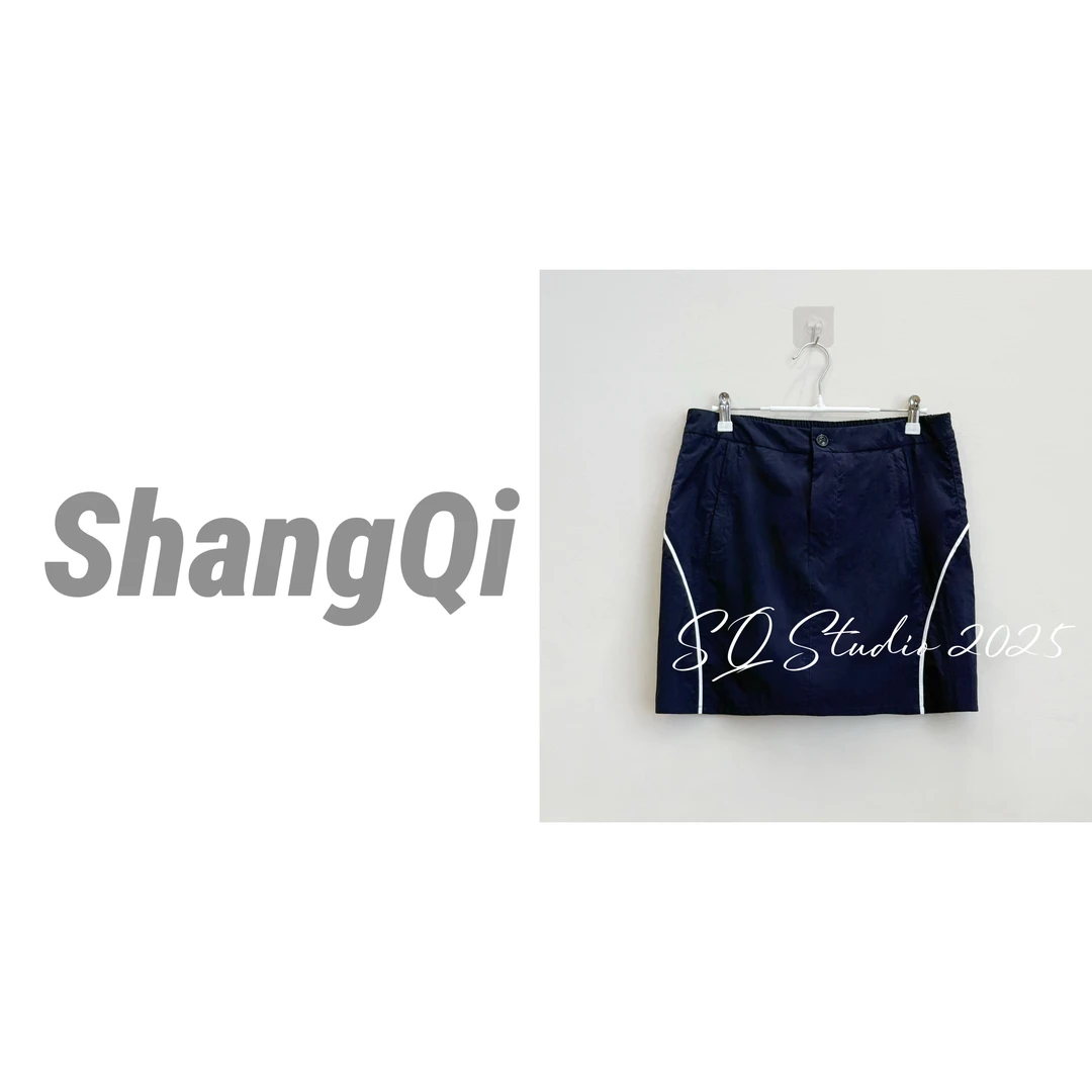 【休息日半裙】蓝色休闲显瘦百搭秋款长短款半身裙--A1376卡码拍小