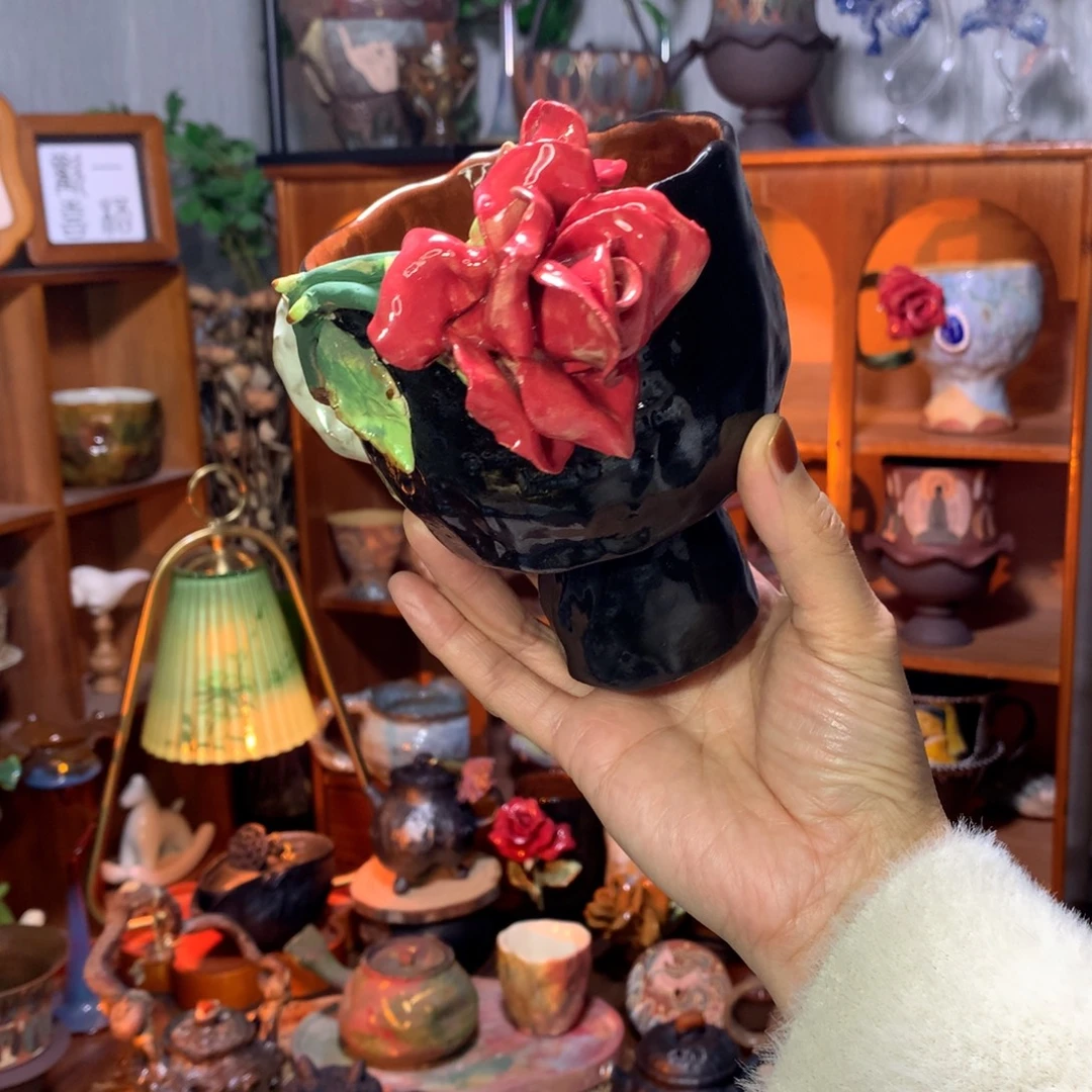 陶｜慵懒的红玫瑰（微瑕）