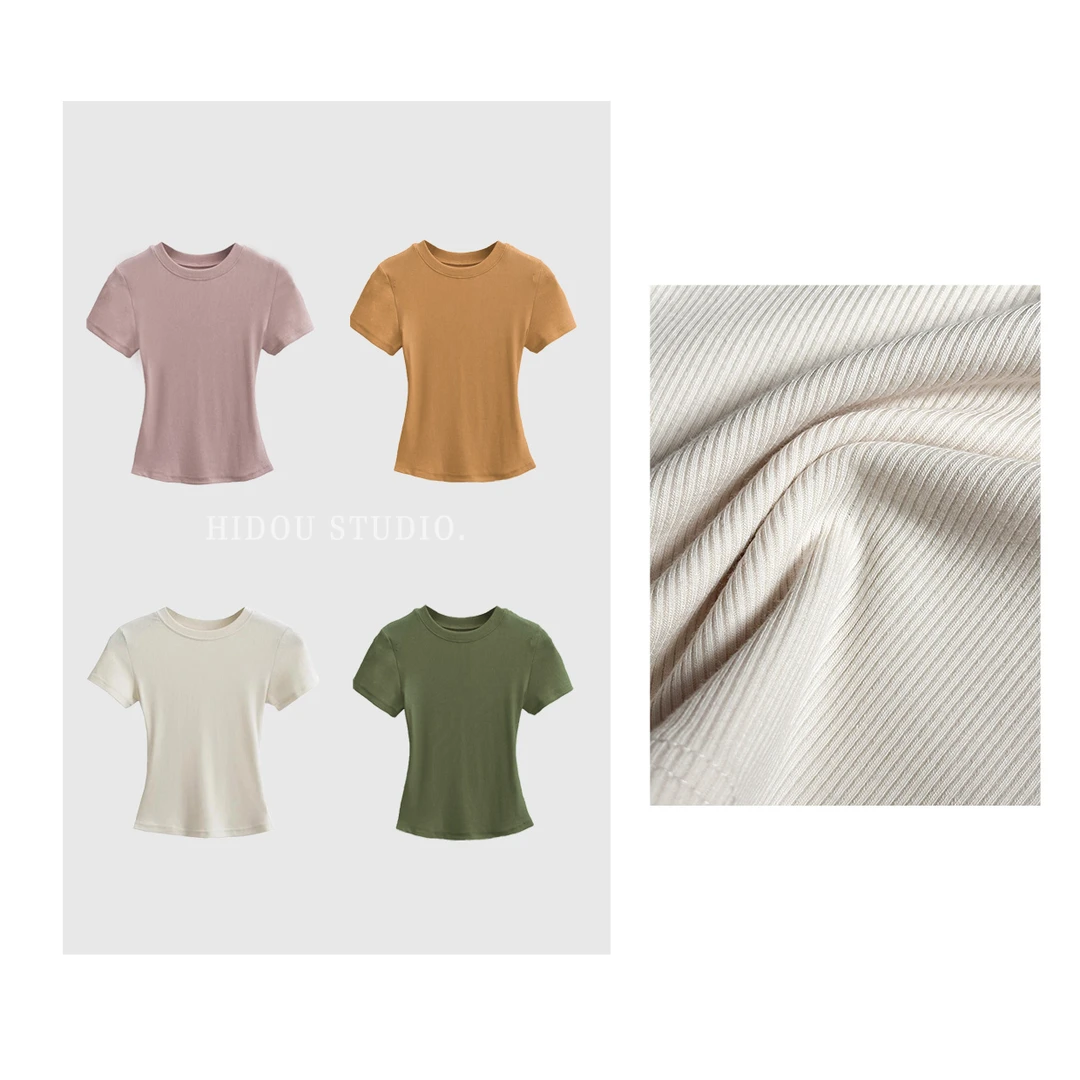 【痘痘私服】| 颜色绝！260g基础正肩显瘦短袖上衣