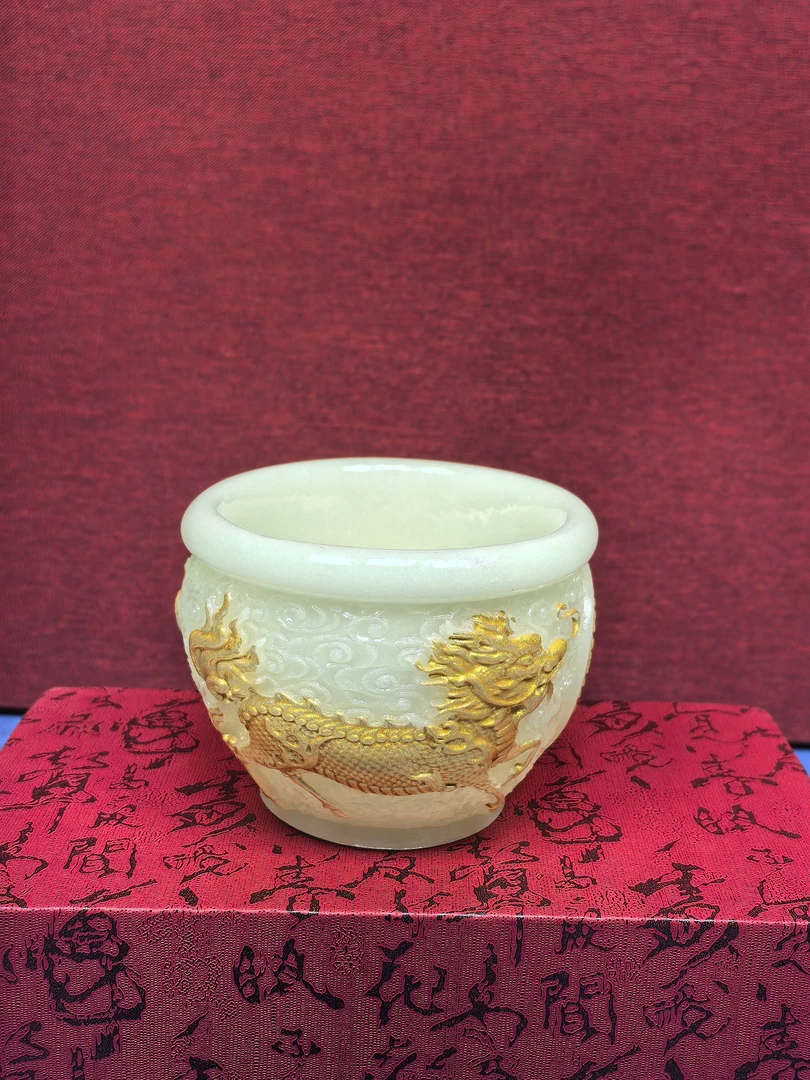 精品夜光摆件招财进宝瓮（带礼盒）