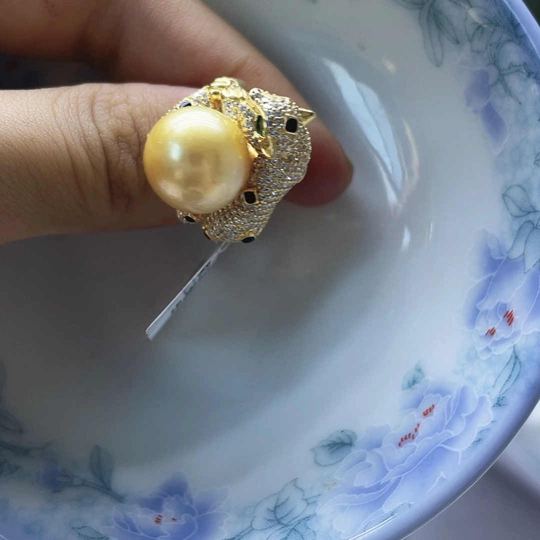 海水珍珠戒圈未镶嵌