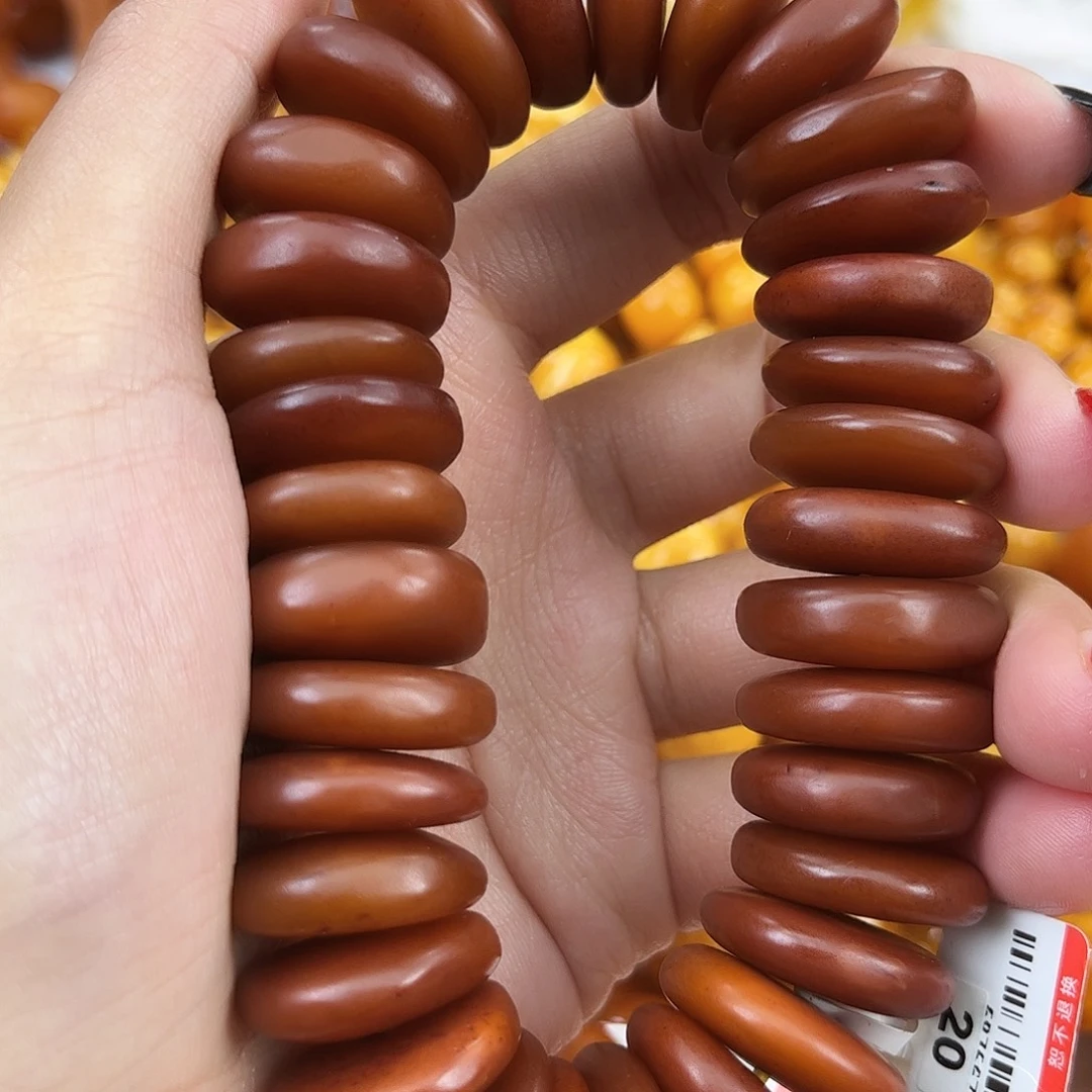 琥珀颈饰未镶嵌蜜蜡