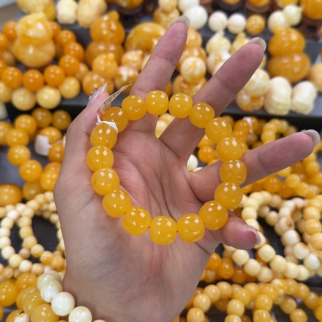 蜜蜡未镶嵌珠宝奇石同料14mm