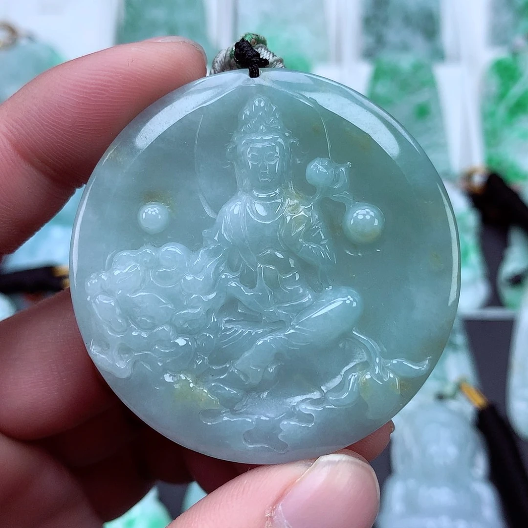 翡翠颈饰未镶嵌翡翠吊坠