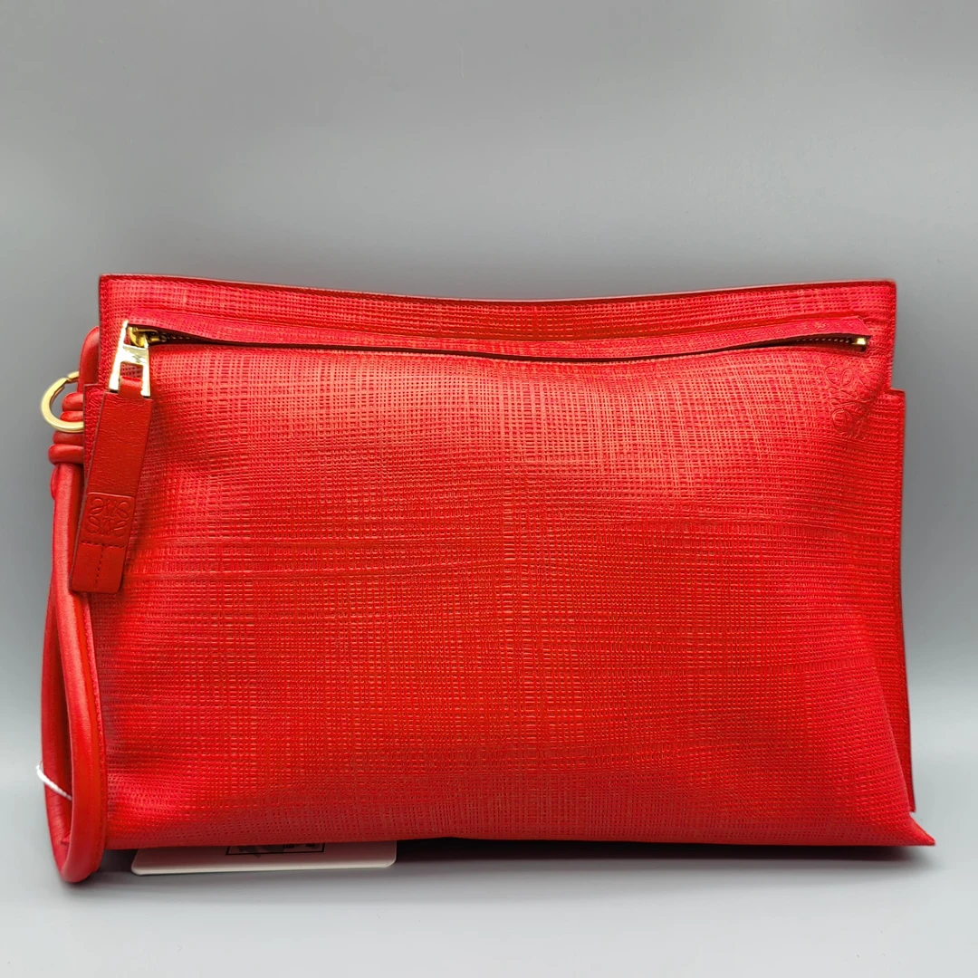 95新 LOEWE/罗意威   红色手拿包 1629 1430