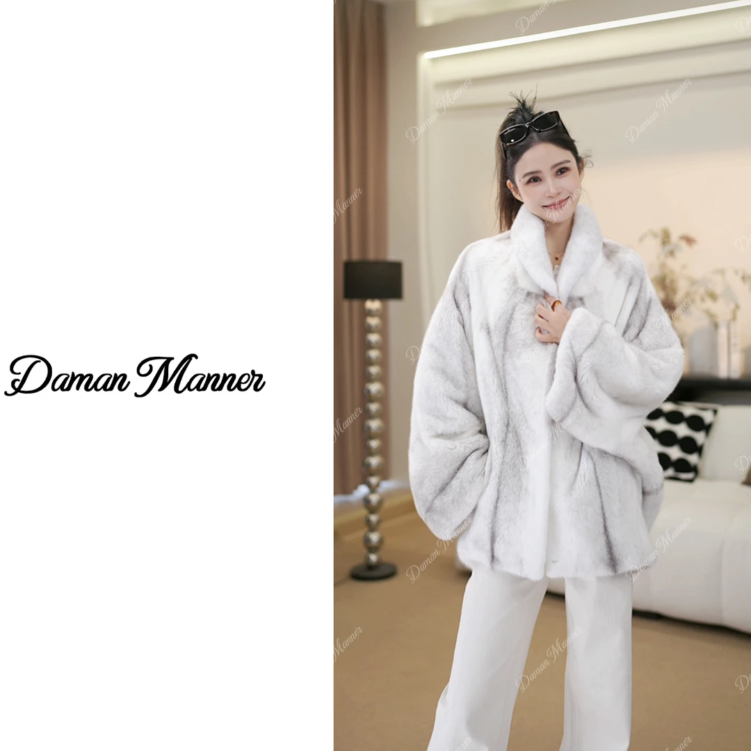 DAMAN | 进口紫金短二皮草外套冬季水貂皮草Y703-B