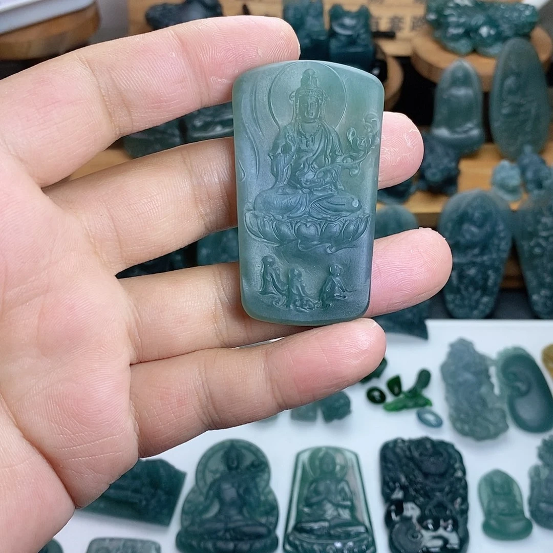 定制翡翠未镶嵌大势至