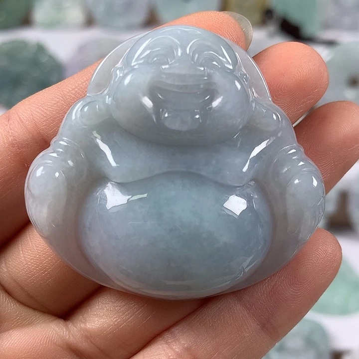 翡翠未镶嵌颈饰大佛福利卡厚11+