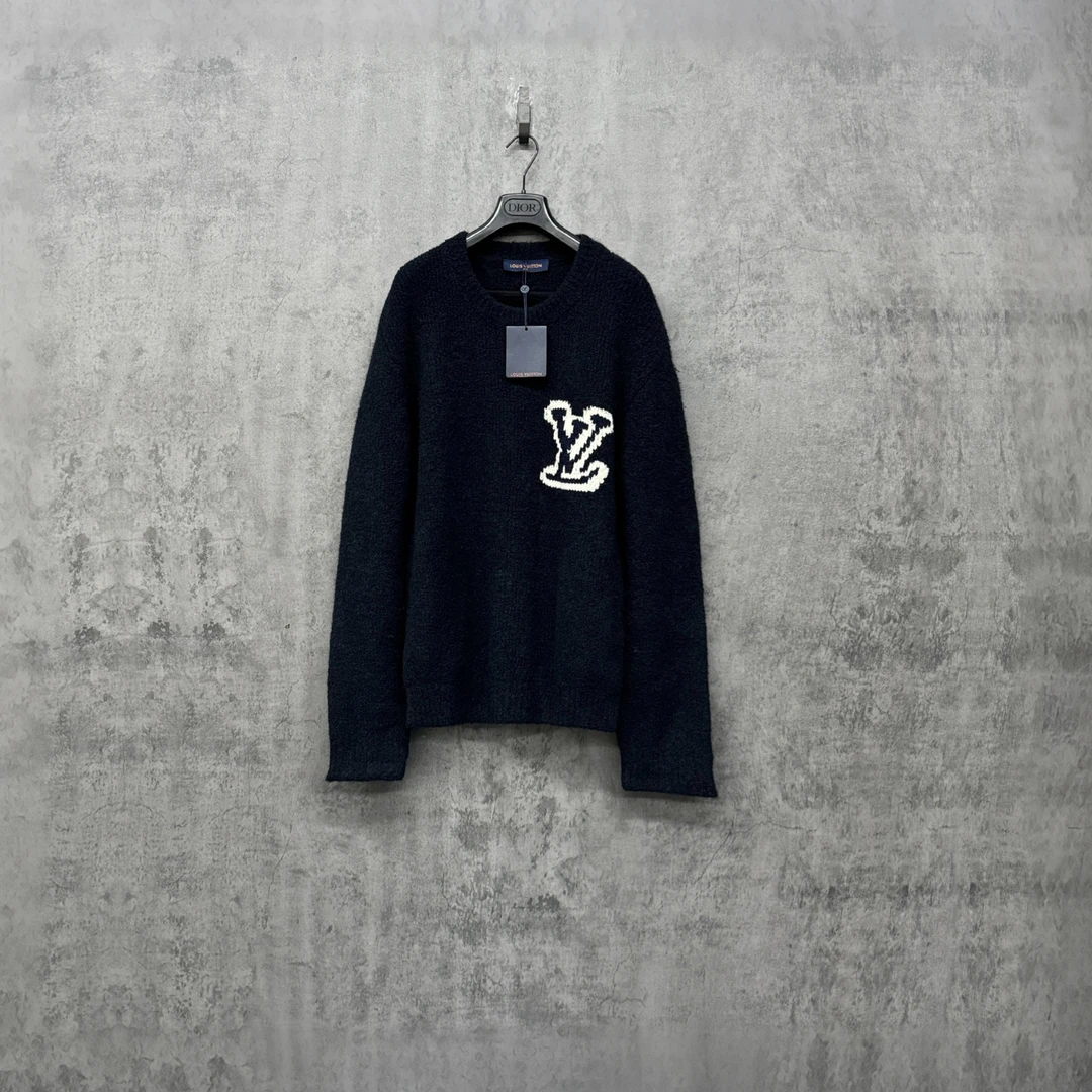 未使用 LouisVuitton/路易威登 Lv泰迪前后Logo毛衣/SK154/XXL码