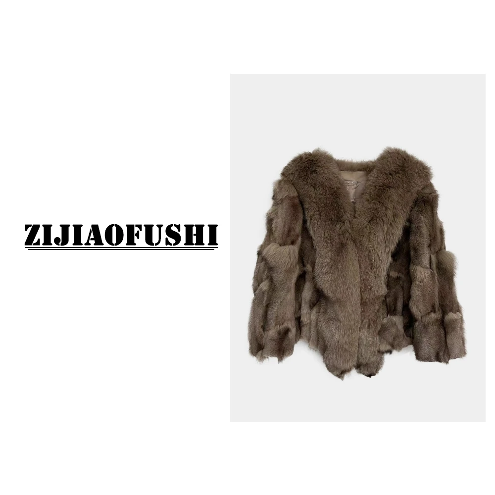 【星选专享】紫娇服饰   YYDY-3251  时尚狐狸毛外套  5