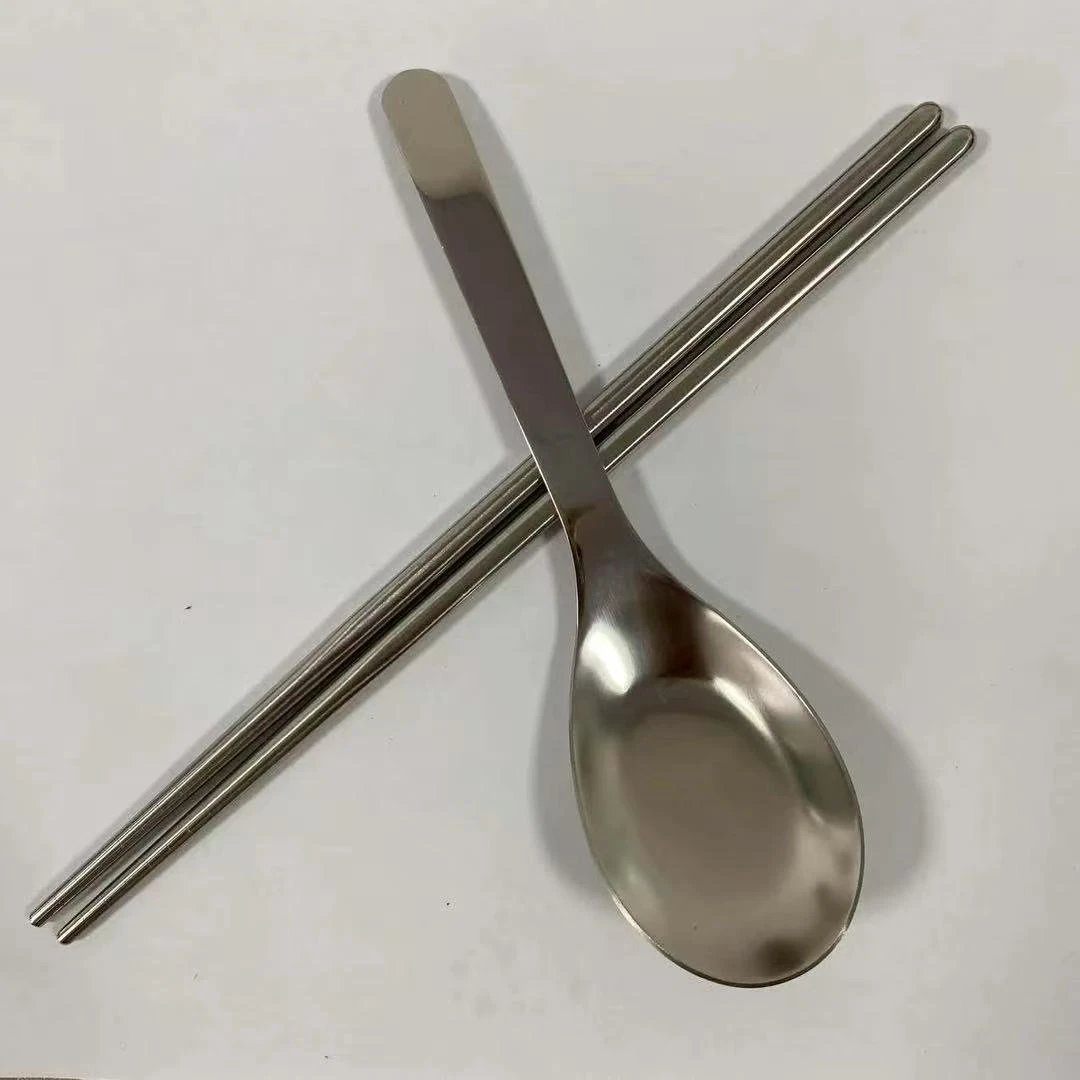 老货正品纯色不锈钢筷子汤勺饭勺家用勺子