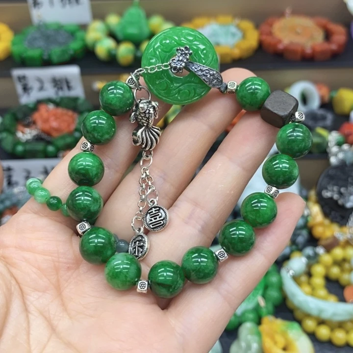 翡翠未镶嵌颈饰手链14