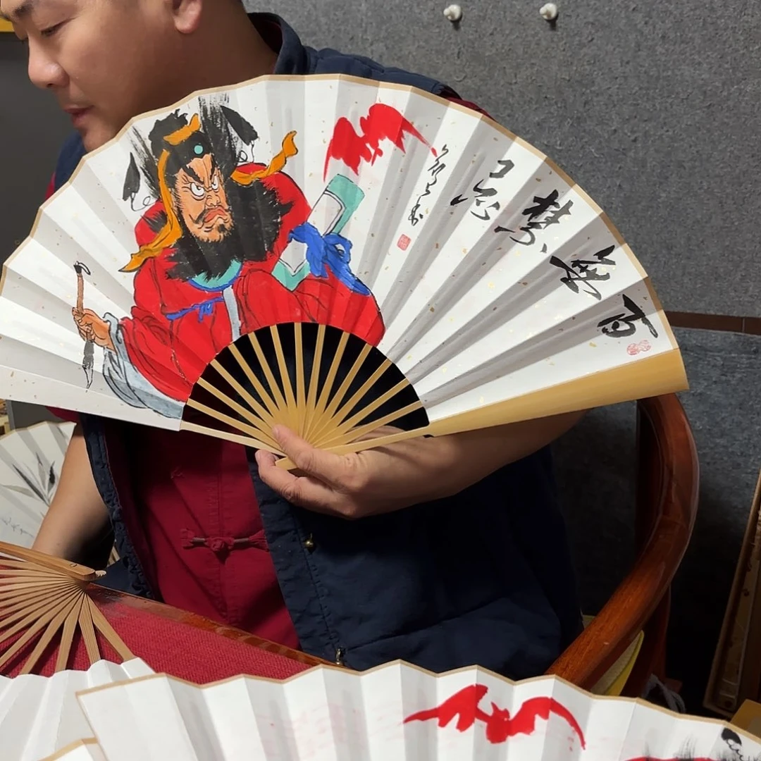 书法手写手绘作品10寸玉竹钟馗