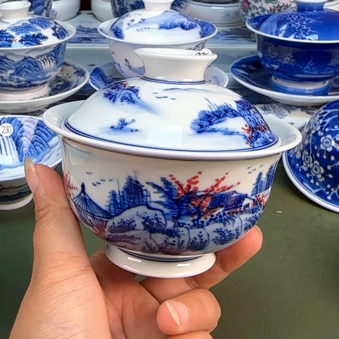 景德镇纯手绘茶具圆圆221
