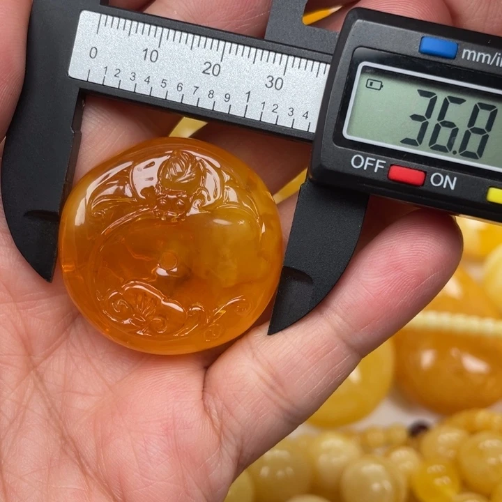 裸石蜜蜡未镶嵌蜜蜡扣子