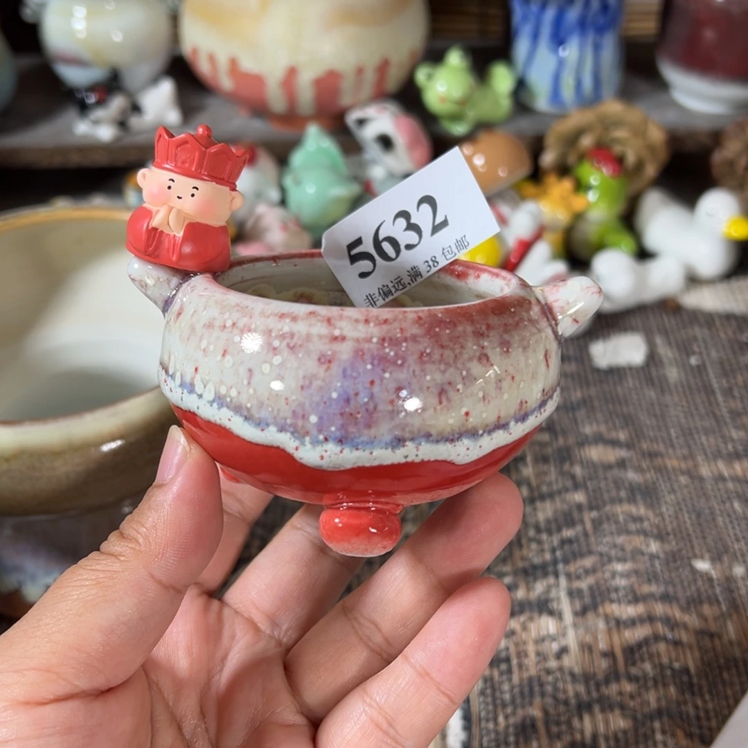 口6 手工花盆满30包邮