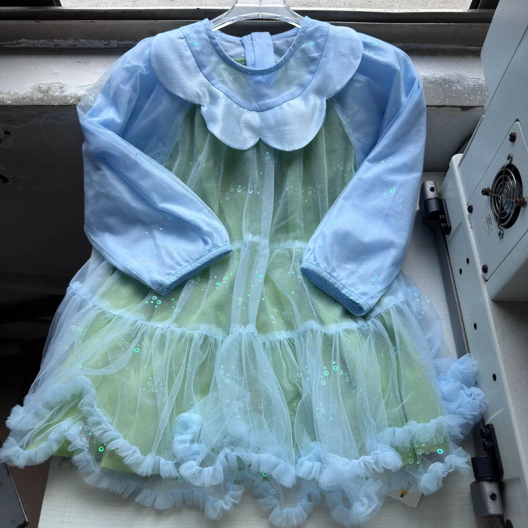 ***薄荷纱裙连衣裙秋款小女孩