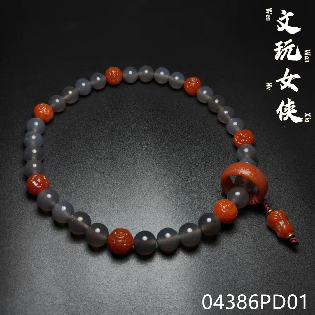 《荣盛阁慧慧R》精品玛瑙手串手持12【文玩探宝】04386PD01H2-2